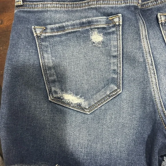 KanCan Distressed Blue Jean Shorts - Picture 5 of 7